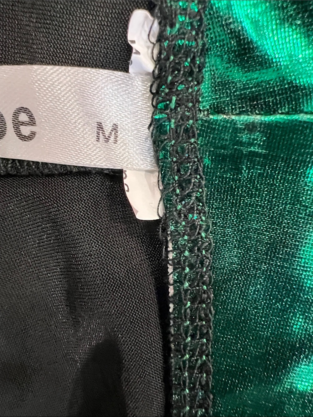Nihoe Metallic Emerald Green Shorts SMALL - Picture 6 of 6